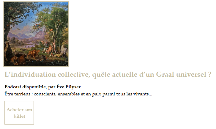 Quels sont les Grands Enjeux de la synchronisation entre Nos Désirs personnels et les grands rêves collectifs comme Jung nous a parlé ? 

Pour le découvrir....